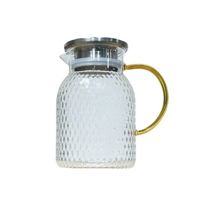 Glass Kettle with Metal Lid