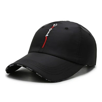 Red Line Black Casual Hat